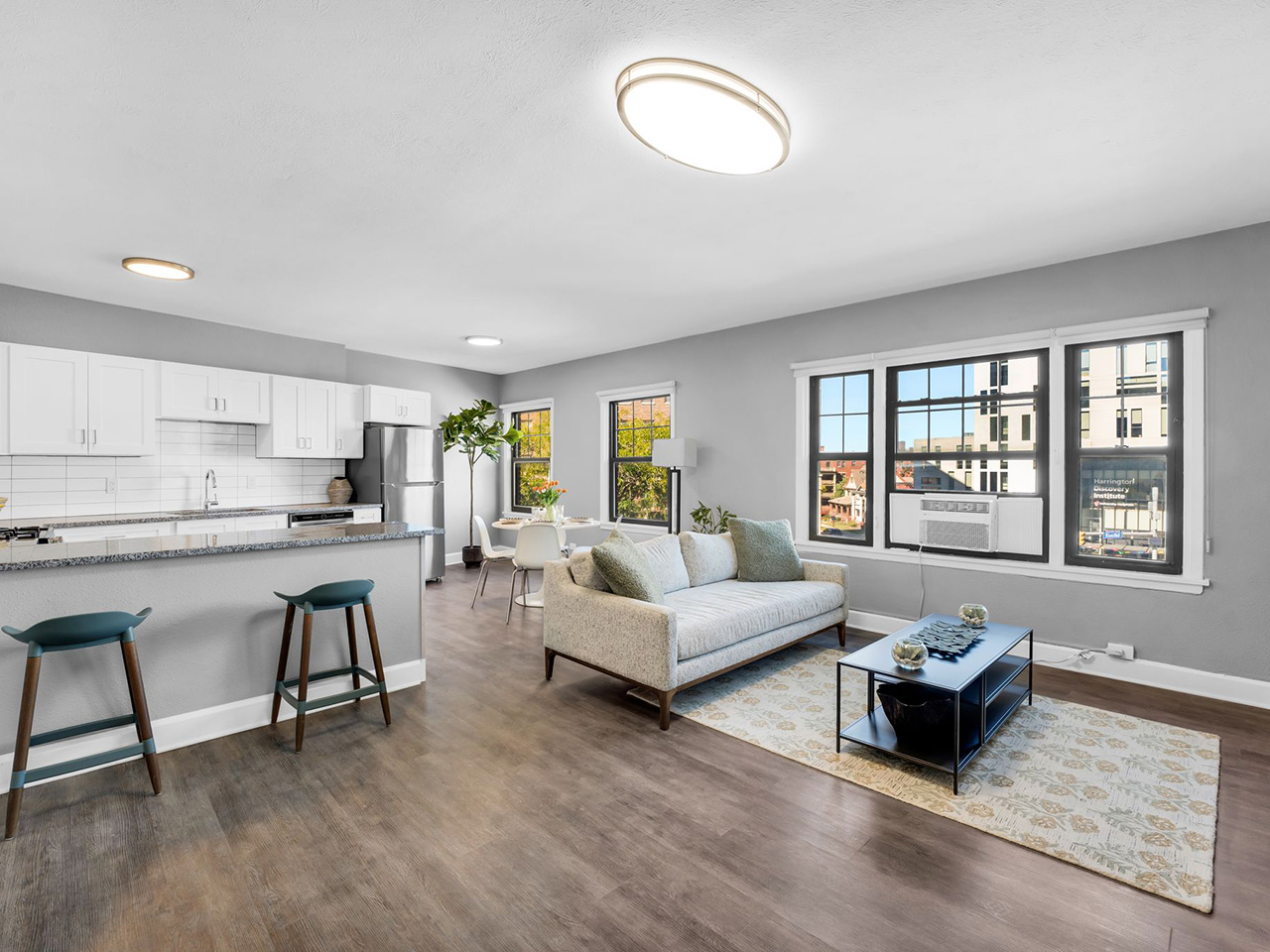 University East Apartments - Living Room